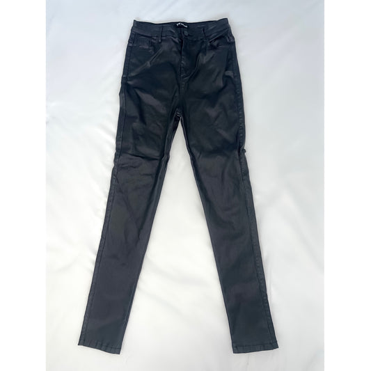 Black Shiny Pants (Size Small)