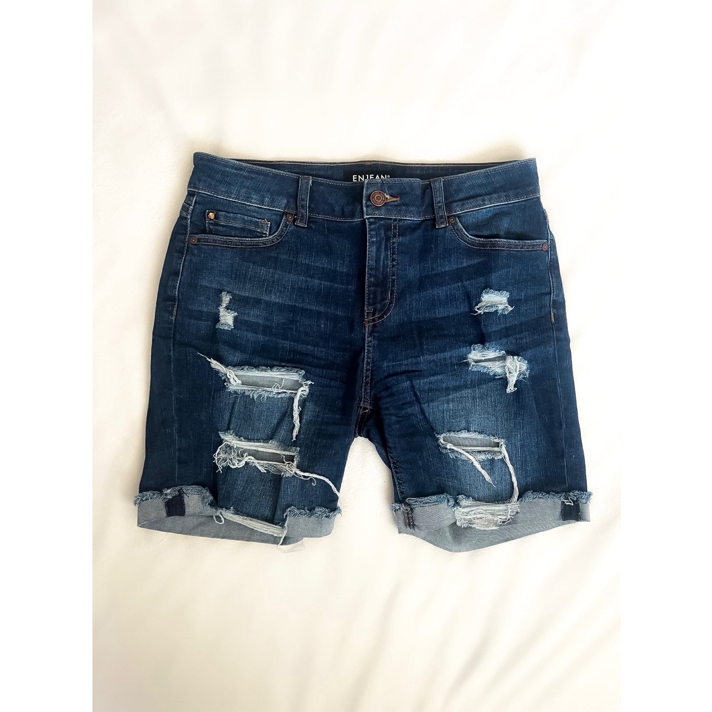 Ripped Jeans Shorts (Size Medium)