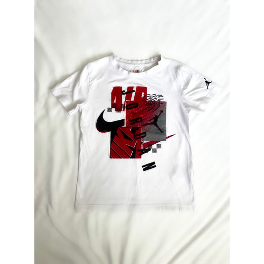 KIDS White Jordan T-Shirt (Size Small)