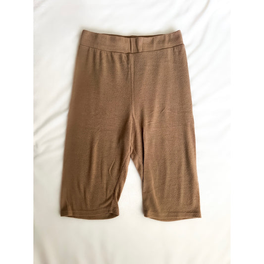 Beige Biker Shorts (Size Medium)