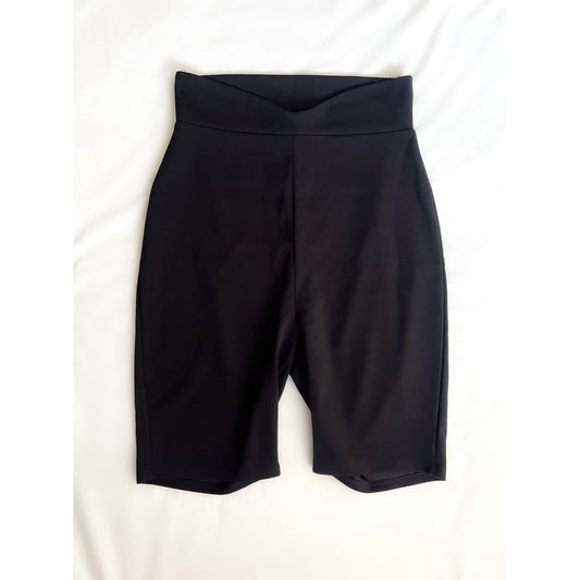 Black Biker Shorts (Size Medium)