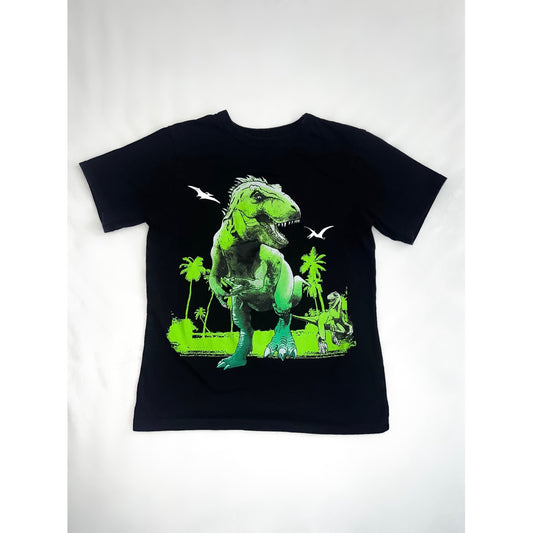 KIDS Black Dinossaur T-shirt (Size Medium)