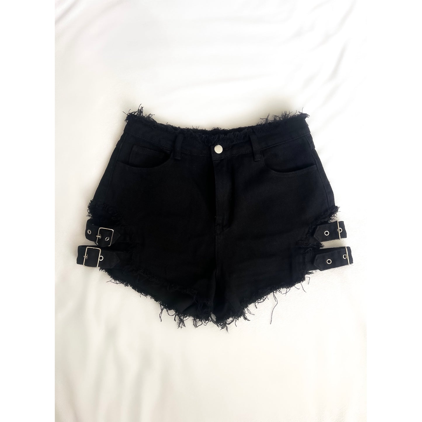 Black Jeans Shorts (Size Medium)