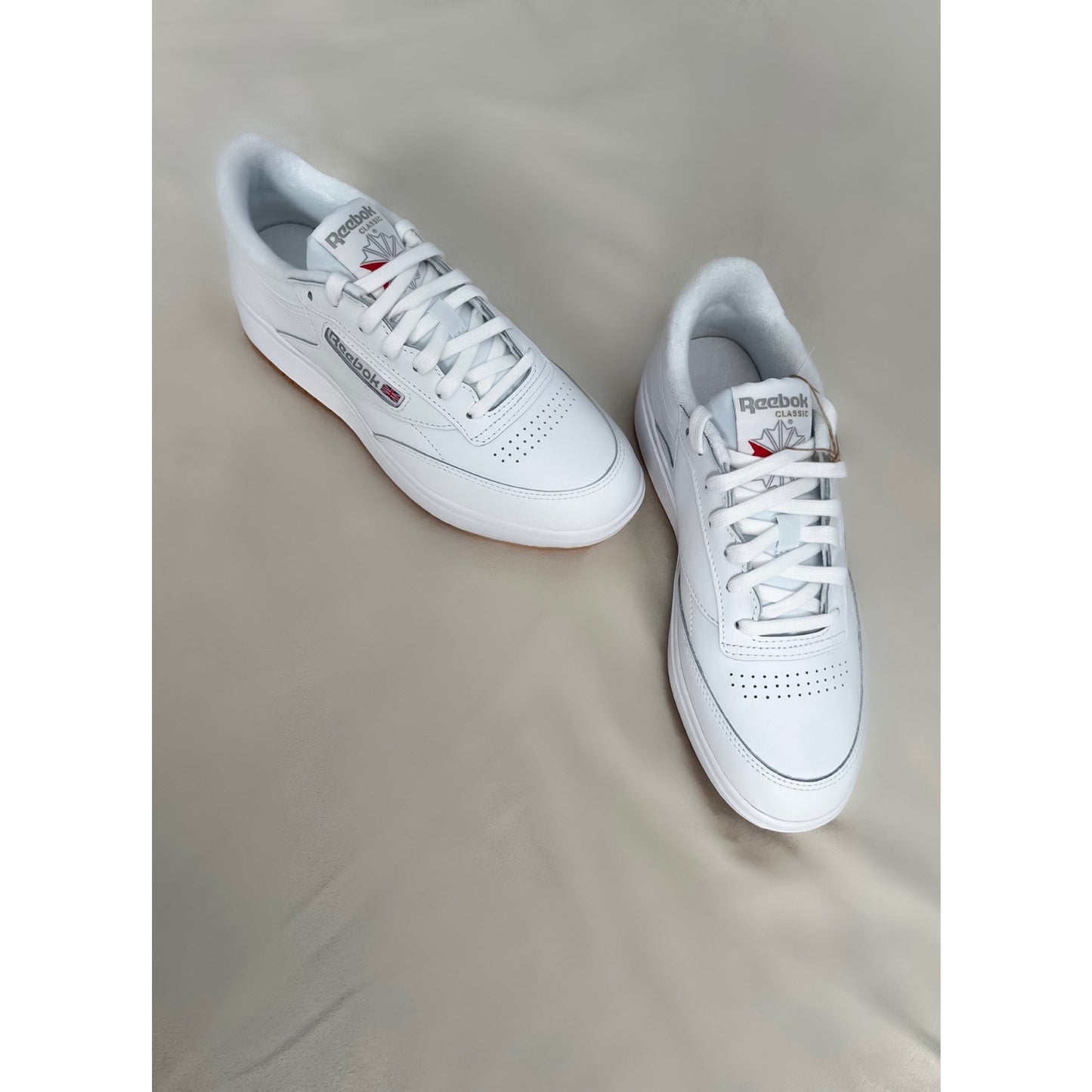 White Reebok Club C Double Women (Size 7.5)