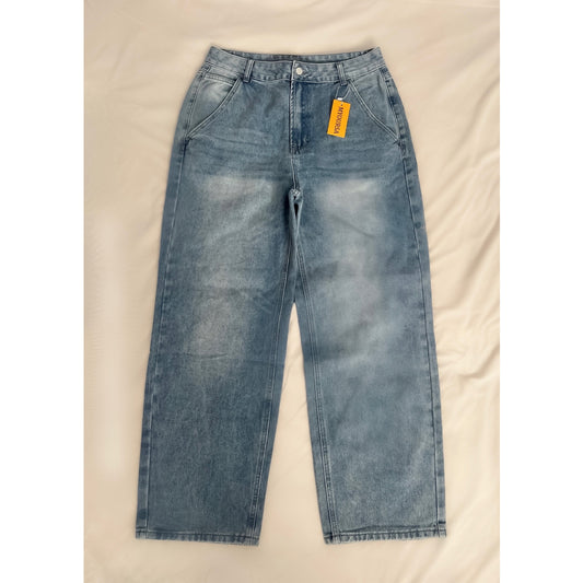 Mixed Light And Dark Wash Jeans (Size Large)