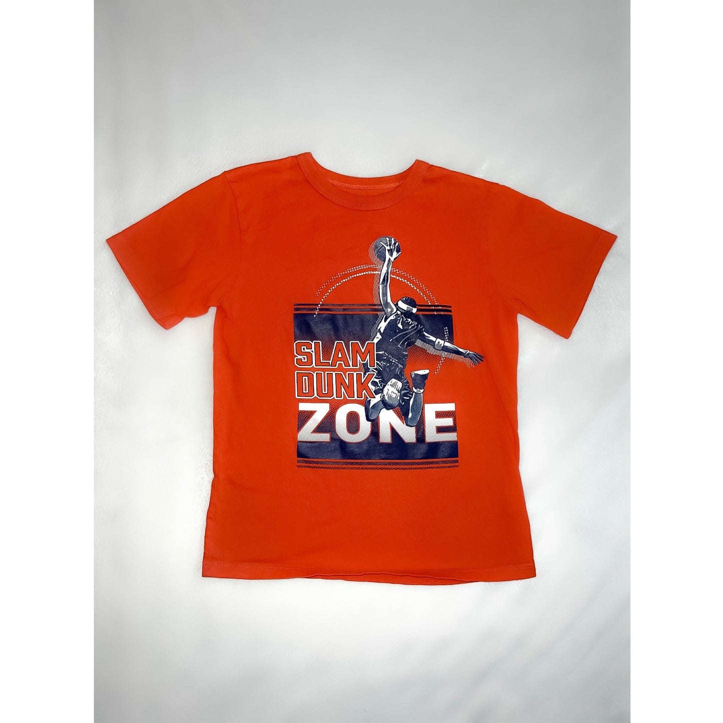 KIDS Orange Basketball T-Shirt (Size Small)