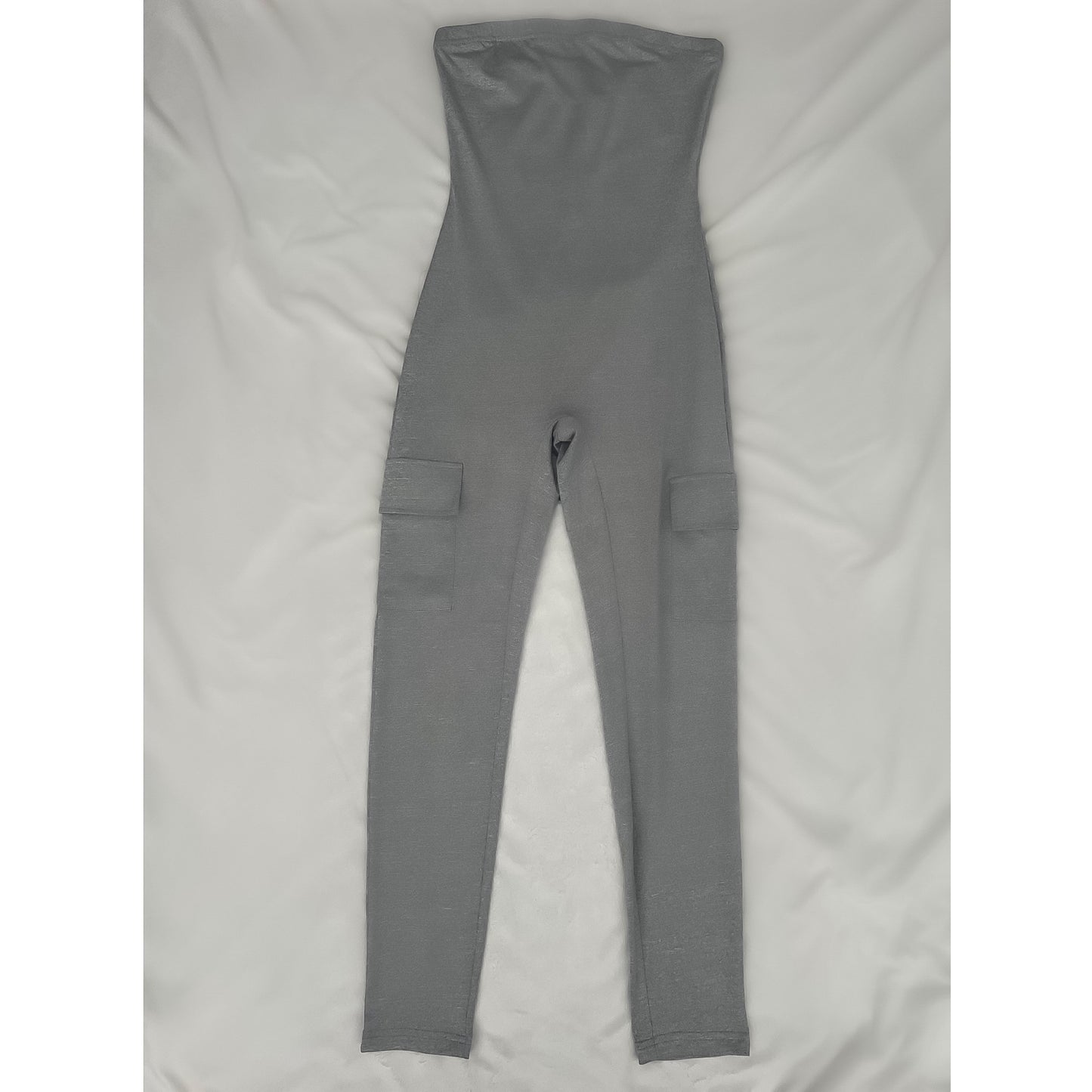 Grey Strapless Onepiece (Size Small)