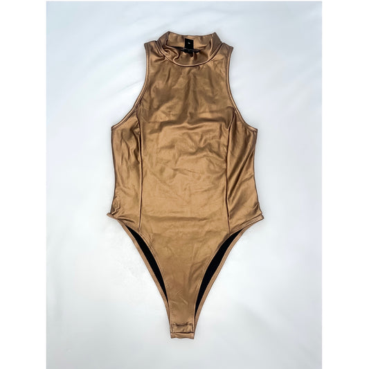 Copper High Neck Bodysuit (Size Small)