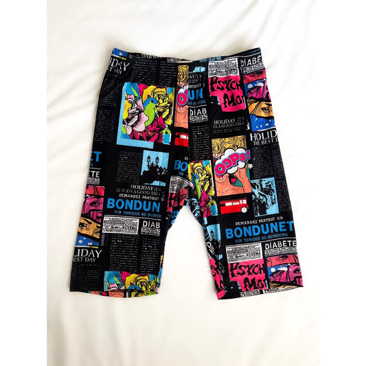 Pop Mix Biker Shorts (Size Medium)