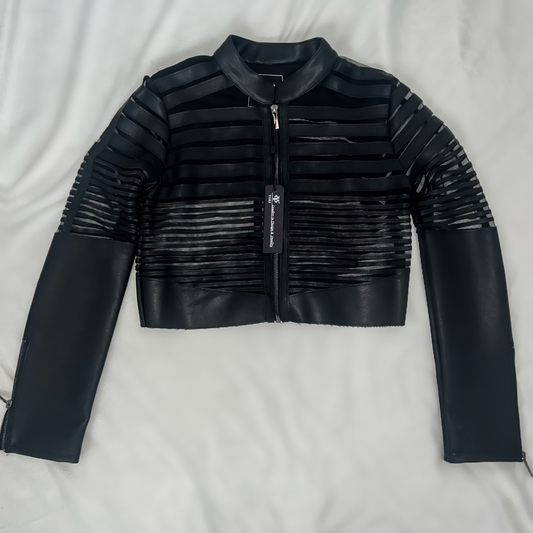 Leather Mesh Jacket (Size Medium)